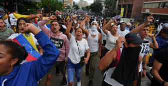 委內瑞拉馬杜羅連任總統，反對派拒承認結果國內抗議